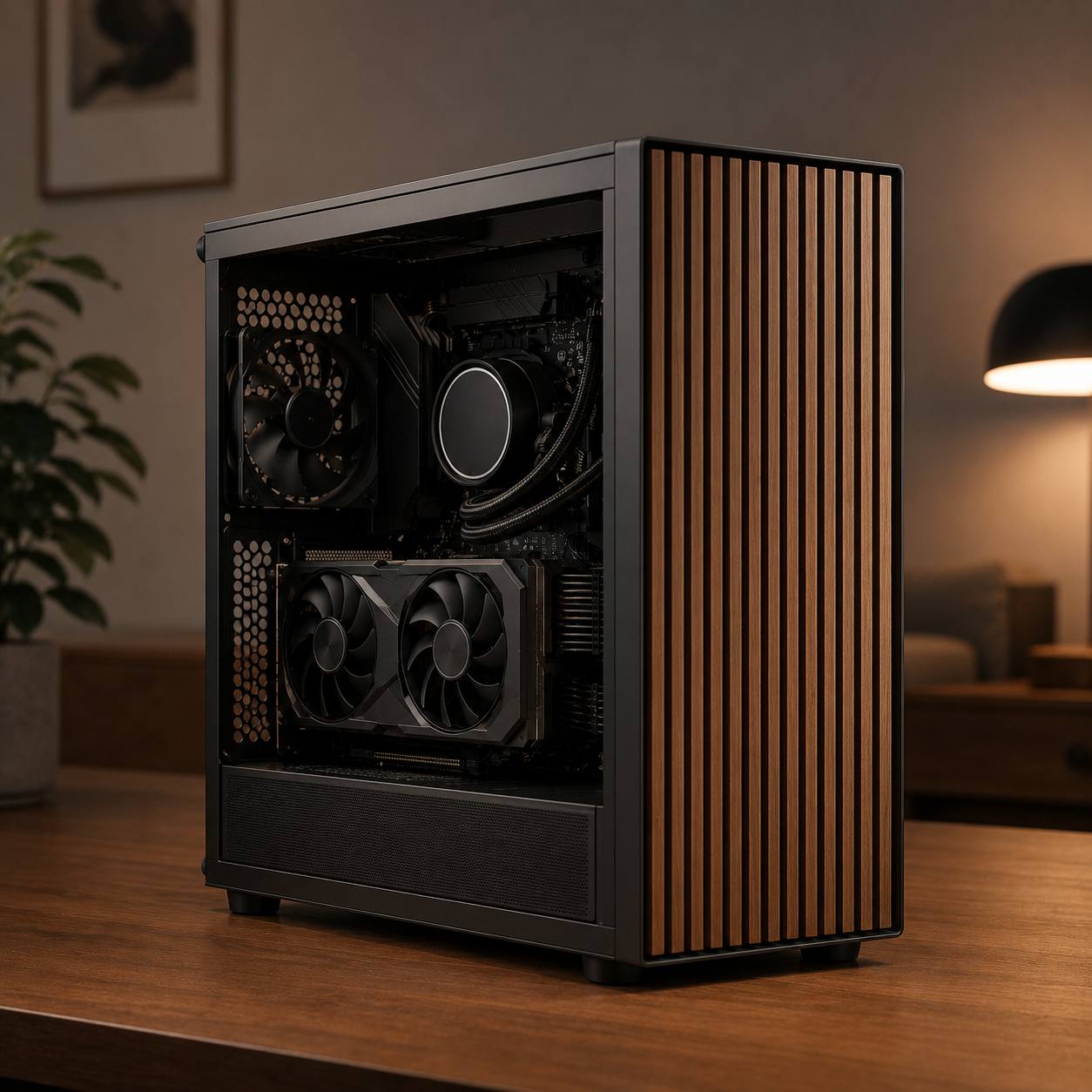 Designer Wood-Front Case